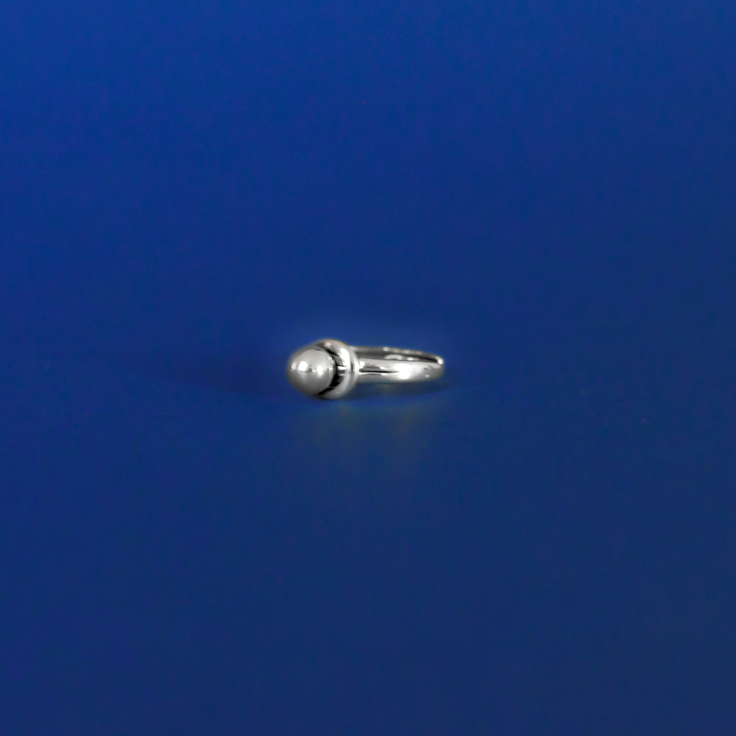 COSMO sterling silver adjustable futuristic ring