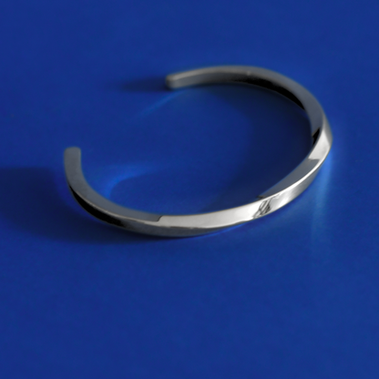 METORDU stainless steel urban braceet in silver adjustable