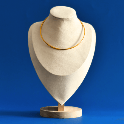 SCINTIA elegant stainless steel choker necklace in gold - Alogan jewelry