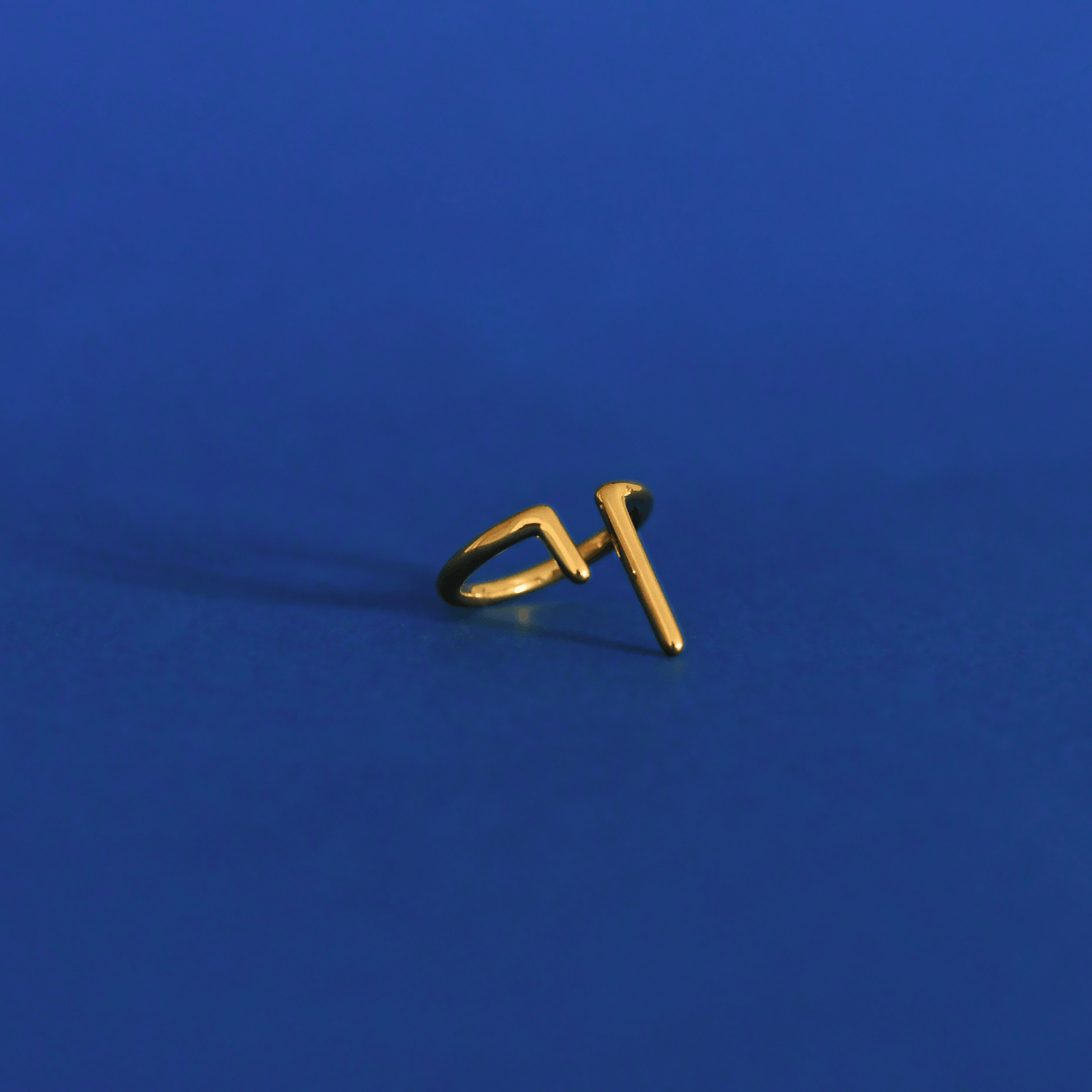 SOLY fashion designed stainless steel ring in gold - Alogan
