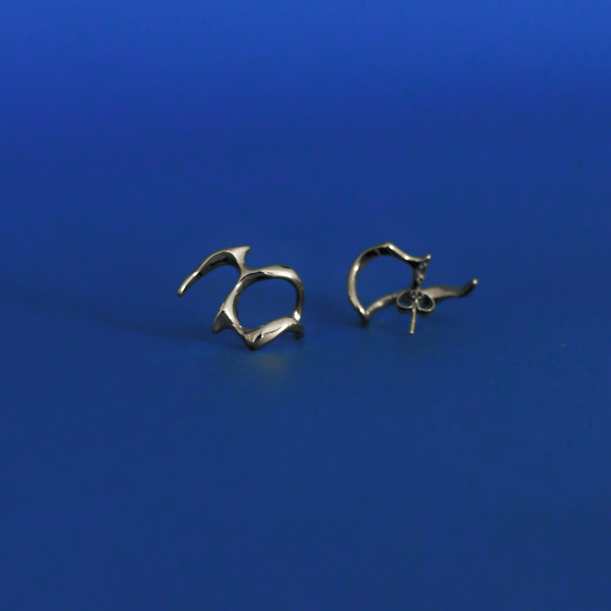 TRAME stainless steel earrings in silver - Alogan