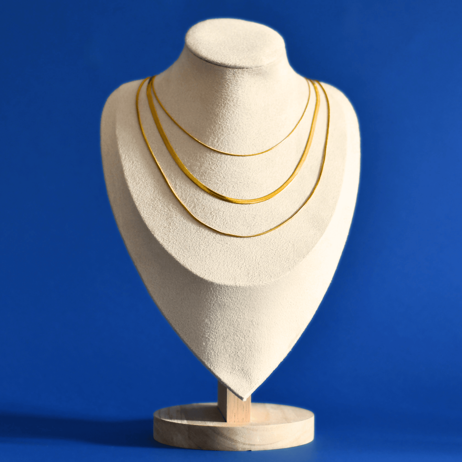 TRISOL fashion riviera stainless steel necklace in gold - Alogan Jewelry